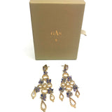 Mixed of Purple Beads Dangling Earrings / GAS BIJOUX