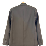 Mocha NEWARK Flannel Double Breasted Wool-blend Blazer Jacket / THE FRANKIE SHOP - Size XS