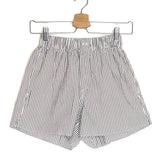 Mocha Striped Seersucker Boxer Shorts / WNU - Size 34