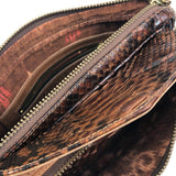 Moka Python Big CHARLY Shoulder Bag / CLARIS VIROT