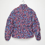 Multicolor Abstract Print Convertible Puffer Jacket - model DASTYNI / ISABEL MARANT ETOILE - Size 38