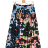 Multicolor ANTHIA Floral Tiered Cotton Midi Skirt / ULLA JOHNSON - Size US 4