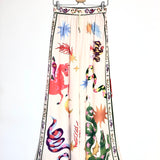 Multicolor Astro Pattern Elastic Waist Flowy Pants / LIKEMYCHOICE - Size M