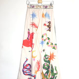 Multicolor Astro Pattern Elastic Waist Flowy Pants / LIKEMYCHOICE - Size M