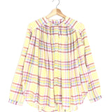 Multicolor Checkered Button-up Cotton Blouse / LAURENCE BRAS - Size 34