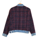 Multicolor CHELSY Denim-trimmed Tweed Jacket / SANDRO - Size 40