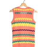 Multicolor Crochet-knit Sleeveless Top / MISSONI - Size 38