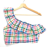 Multicolor DARI Striped Asymmetrical Plaid Top / SEZANE - Size 38