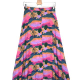 Multicolor Desert Print Buttoned Midi Skirt / MARIE SIXTINE - Size S