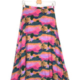 Multicolor Desert Print Buttoned Midi Skirt / MARIE SIXTINE - Size S