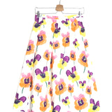 Multicolor Floral Print Cotton Poplin Midi Skirt / MARNI - Size 38