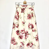 Multicolor Floral Print Lace-trimmed Linen Midi Skirt / ZIMMERMANN - Size 1