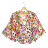 Multicolor Floral Print Wrap Blouse / BY TIMO - Size XS