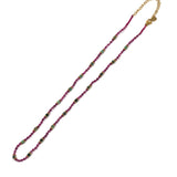 Multicolor Glass Beads Boho Necklace