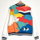 Multicolor Graphic Print Bomber Jacket / MIRA MIKATI X DABSMYLA - Size 38