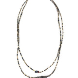 Multicolor Japanese Miyuki beads Necklace or 6-turn Bracelet / TETES BLONDES