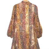 Multicolor  LUMINOSITY Printed Linen Mini Dress / ZIMMERMANN - Size 1