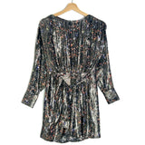 Multicolor MOSENY Printed Silk-blend Lamé Mini Dress / IRO - Size 36