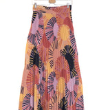 Multicolor NEO Abstract Print Pleated Maxi Skirt / BA&SH - Size 1