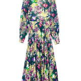 Multicolor NUMBER 19 Floral Print Open Back Dress / ROTATE BY BIRGER CHRISTENSEN - Size 36