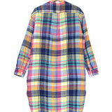 Multicolor Plaid Linen Shirt Dress / RALPH LAUREN - Size 2