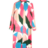 Multicolor Printed BOOS Coat Dress / ESSENTIEL ANTWERP - Size 34