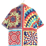 Multicolor Printed Buttoned Short Sleeves Shirt / ADIDAS X FARM RIO - Size S/M