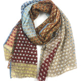Multicolor Printed Cotton-linen Blend Scarf / EPICE PARIS