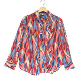 Multicolor Printed Cotton Long Sleeves Shirt  / LUK AP' - Size 1
