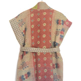 Multicolor Printed Reversible Khanta Belted Vest Jacket / BE MY VALENTINE - One Size