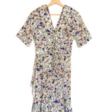 Multicolor Printed Silk-blend Crepe de Chine Mini Dress - model ARODIE / ISABEL MARANT - Size 34