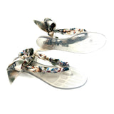 Multicolor Silk Kaleidoscopic Thong / CHRISTIAN DIOR - Size 38