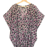 Multicolor Skull Printed Silk Mini Dress (+ belt) / CHARLOTTE SPARRE - Size S