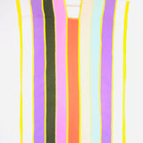 Multicolor Stripe Three Panel Midi Kaftan  No.545 / PIPPA HOLT - One Size