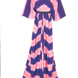 Multicolor Striped Kaftan Maxi Dress / ESSA - One Size