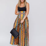 Multicolor TOTUMO Cotton Sleeveless Midi Dress / AGUA BY AGUA BENDITA - Size M