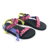 Multicolor TREKKY Bandana-print Sandals / ARIZONA LOVE - Size 40