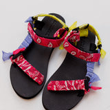 Multicolor TREKKY Bandana-print Sandals / ARIZONA LOVE - Size 40