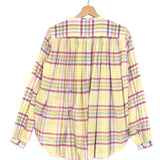 Multicolor Yellow Checked Oversized Cotton Shirt / LAURENCE BRAS - Size 34