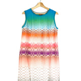 Multicolor Zigzag Boat Neckline Knitted Dress / MISSONI - Size IT 42