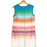 Multicolor Zigzag Boat Neckline Knitted Dress / MISSONI - Size IT 42