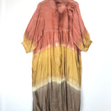 Multicolored Cotton Gauze Maxi Dress - One Size