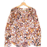 Multicolor/White Nomad Cotton Voile Long Sleeves Top / A.L.C. - Size US 4