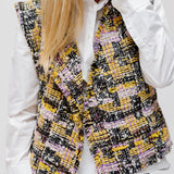 Multicolour DJIROY Wool-blend Tweed Sleeveless Vest / ISABEL MARANT ETOILE - Size 38