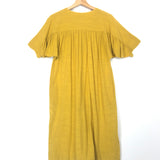 Mustard Cotton Midi Dress / MASSCOB - Size XS