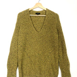 Mustard DONEGAL Recycled Wool V-Neck Pullover / RAG & BONE - Size XS