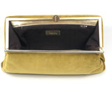 Mustard Velvet Clutch Bag / SARAH'S BAG