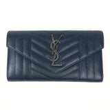 Nappa Ocean CASSANDRE Monogram Lambskin Leather Wallet / SAINT LAURENT