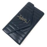 Nappa Ocean CASSANDRE Monogram Lambskin Leather Wallet / SAINT LAURENT