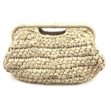 Natural AURORA Large Raffia Clutch Bag / CULT GAIA